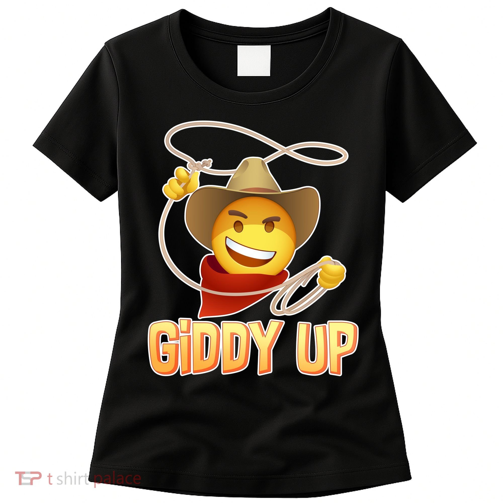 Giddy Up Cowboy Emoji  Women's T-Shirt