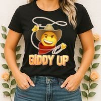 Giddy Up Cowboy Emoji  Women's T-Shirt thumb 2