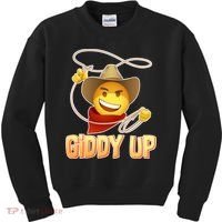 Giddy Up Cowboy Emoji  Kids Sweatshirt thumb 0