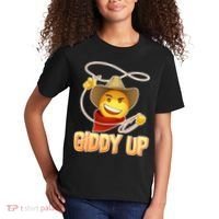 Giddy Up Cowboy Emoji  Kids T-Shirt thumb 2