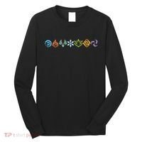 Genshin Impact Elements Gamer Long Sleeve Shirt thumb 0