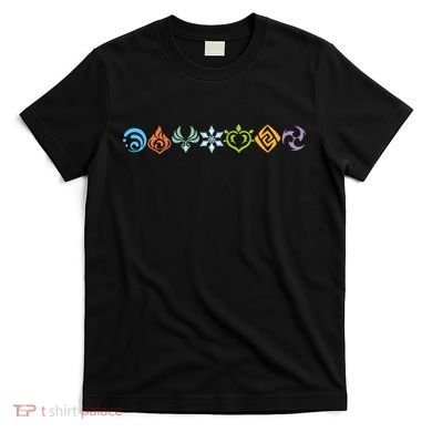Genshin Impact Elements Gamer T-Shirt