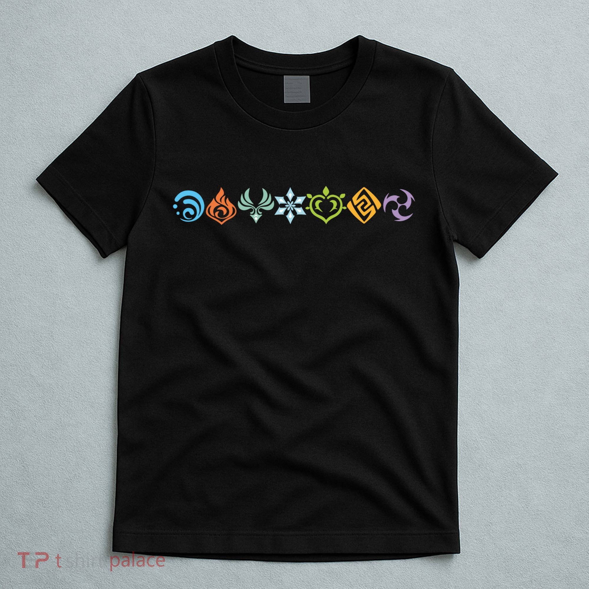Genshin Impact Elements Gamer T-Shirt