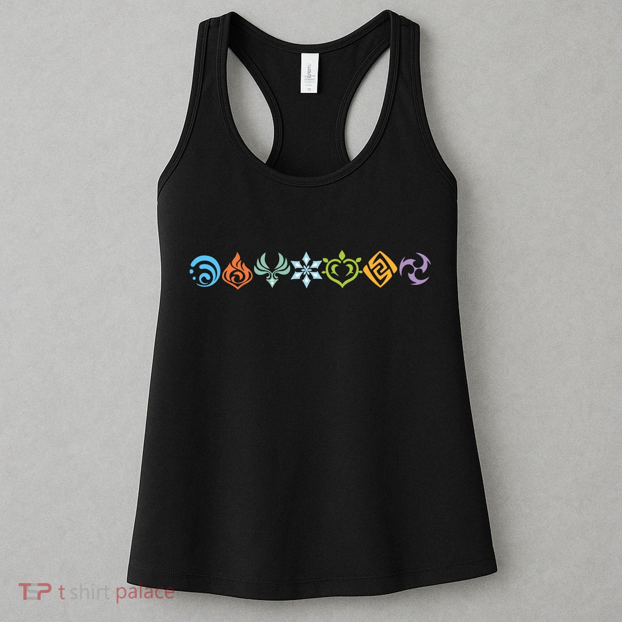 Genshin Impact Elements Gamer Women's Tank Top