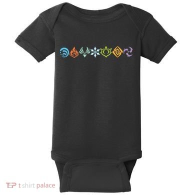 Genshin Impact Elements Gamer Baby Bodysuit