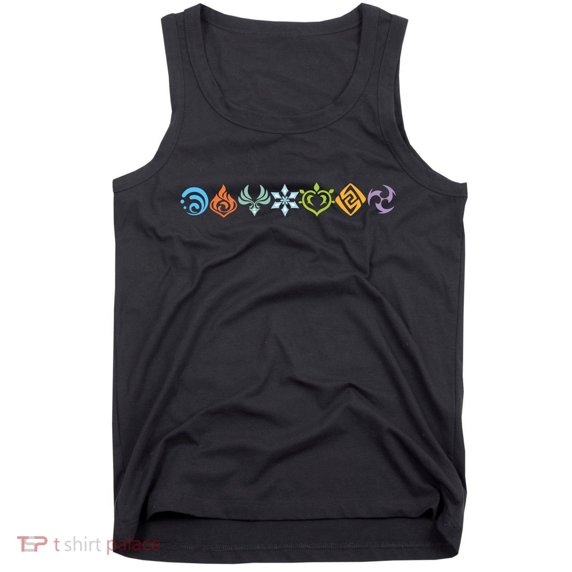 Genshin Impact Elements Gamer Tank Top