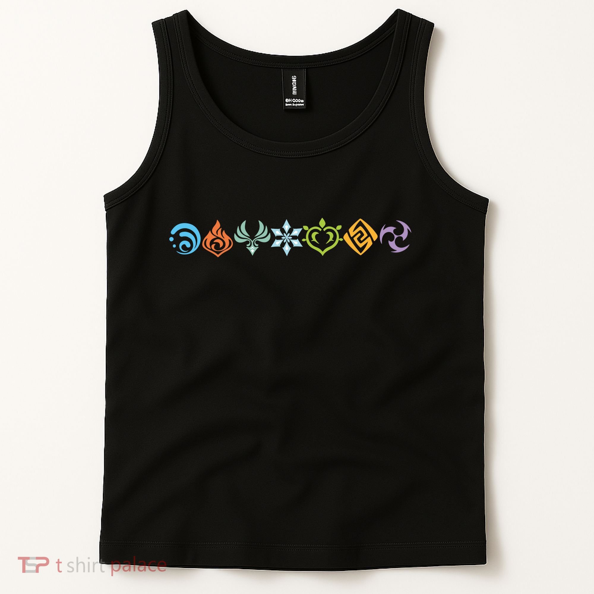 Genshin Impact Elements Gamer Tank Top