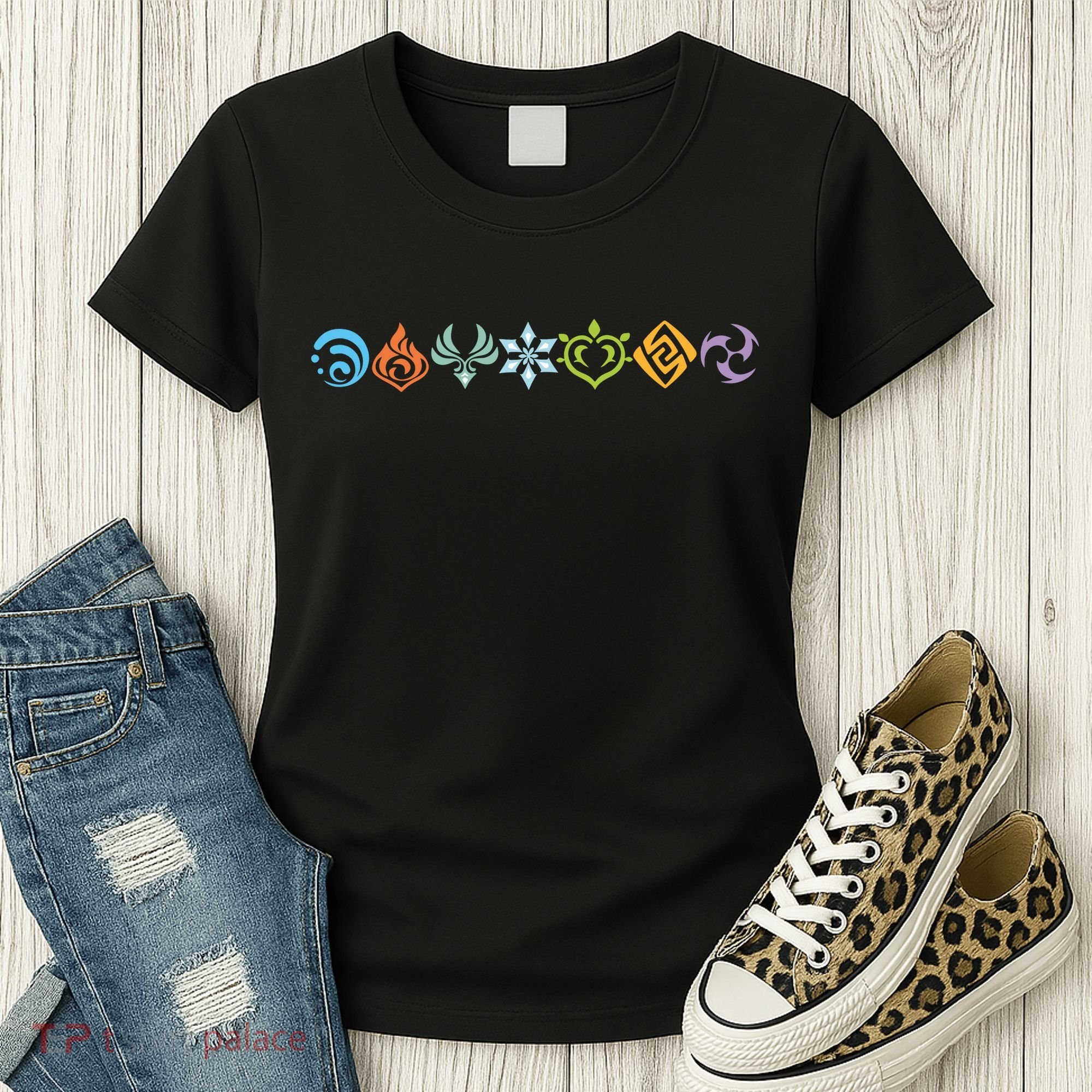 Genshin Impact Elements Gamer Women's T-Shirt