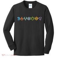 Genshin Impact Elements Gamer Kids Long Sleeve Shirt thumb 0