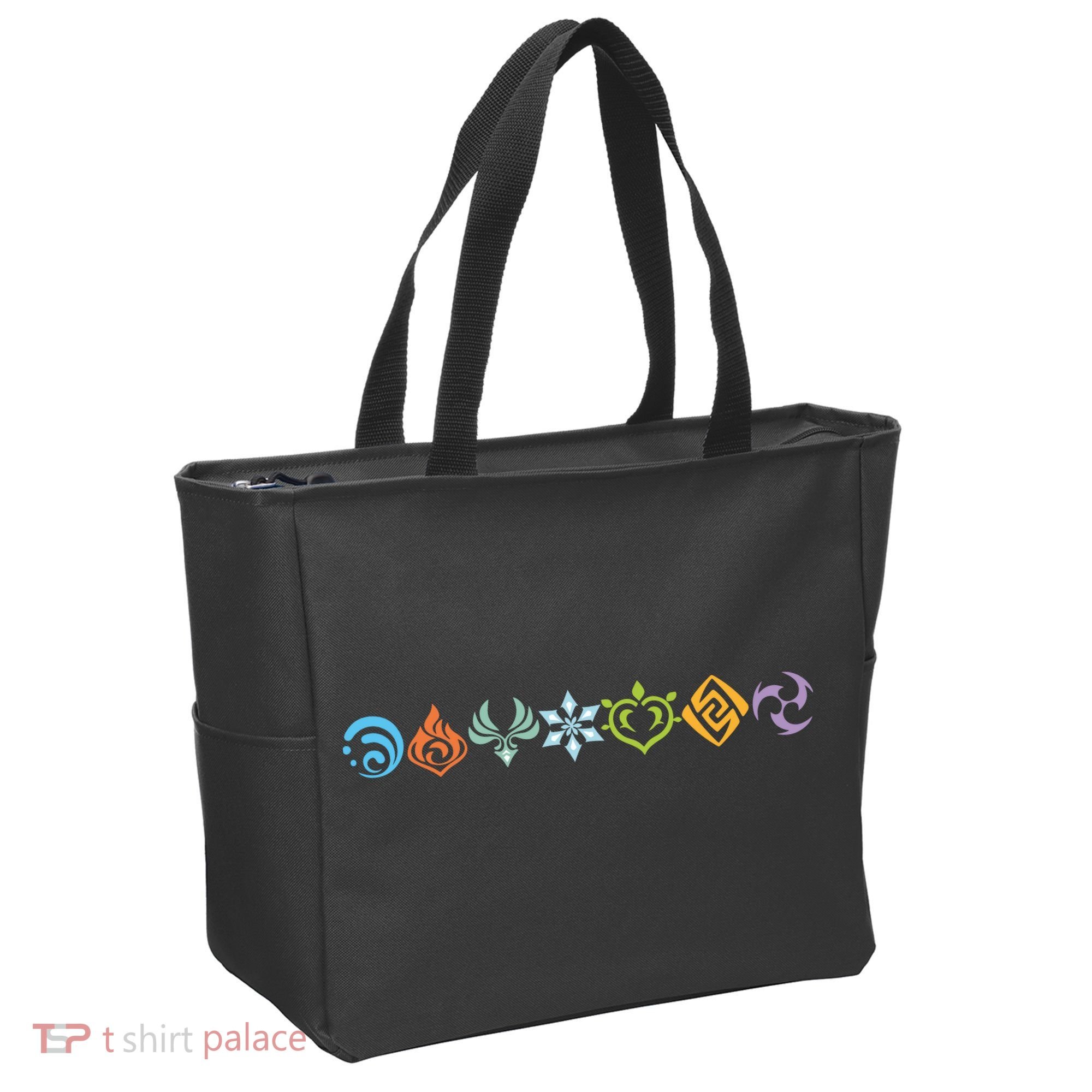 Genshin Impact Elements Gamer Tote Bag