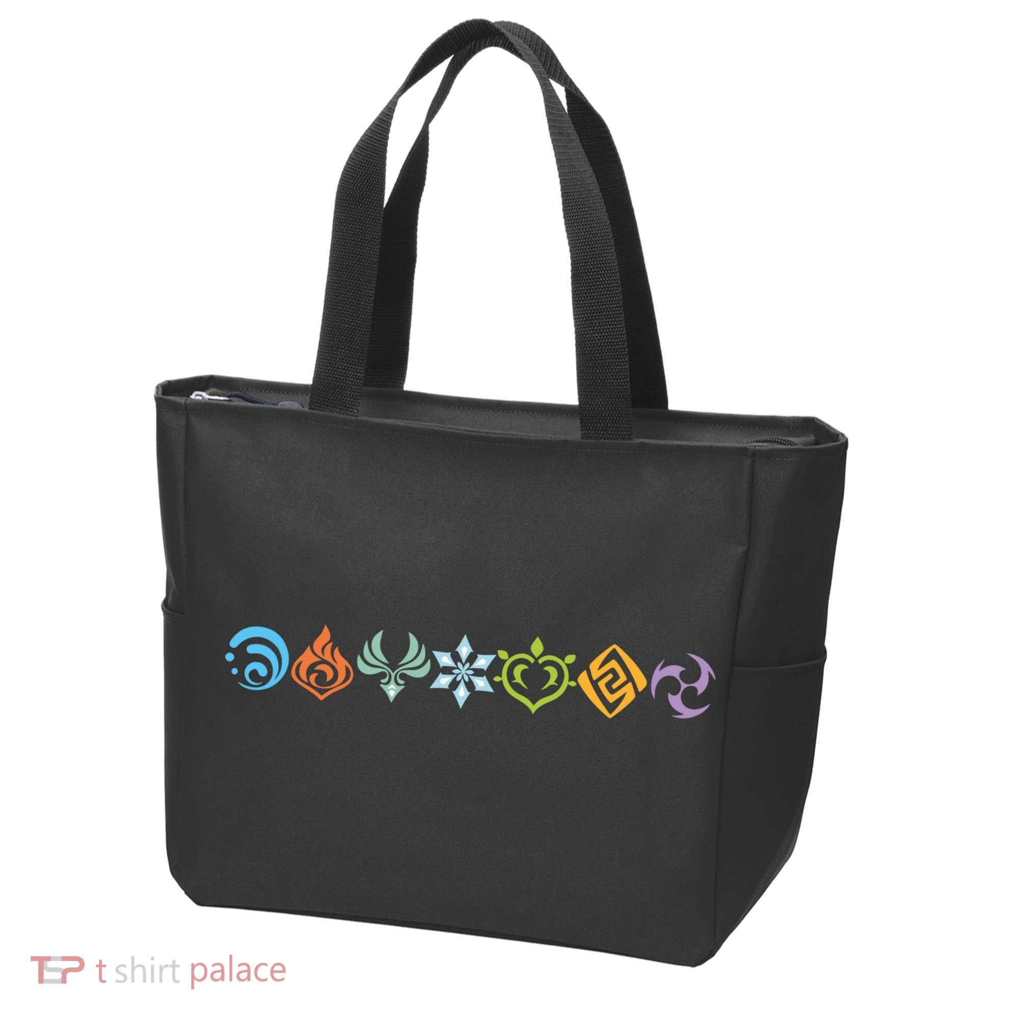 Genshin Impact Elements Gamer Tote Bag