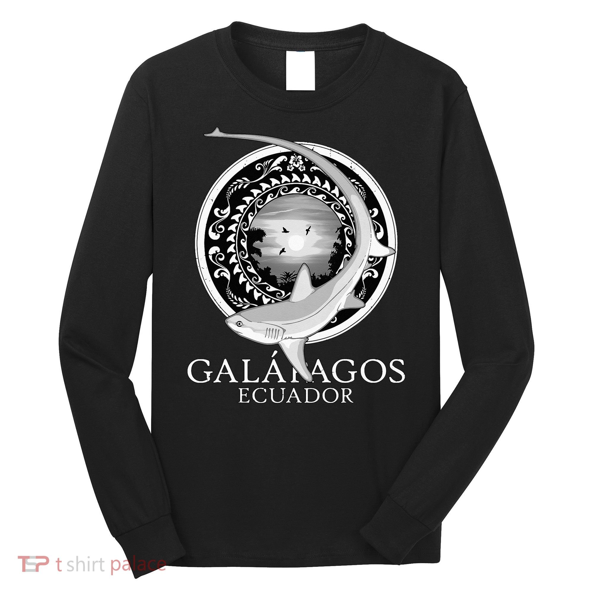 Galapagos Islands Ecuador Thresher Shark Long Sleeve Shirt