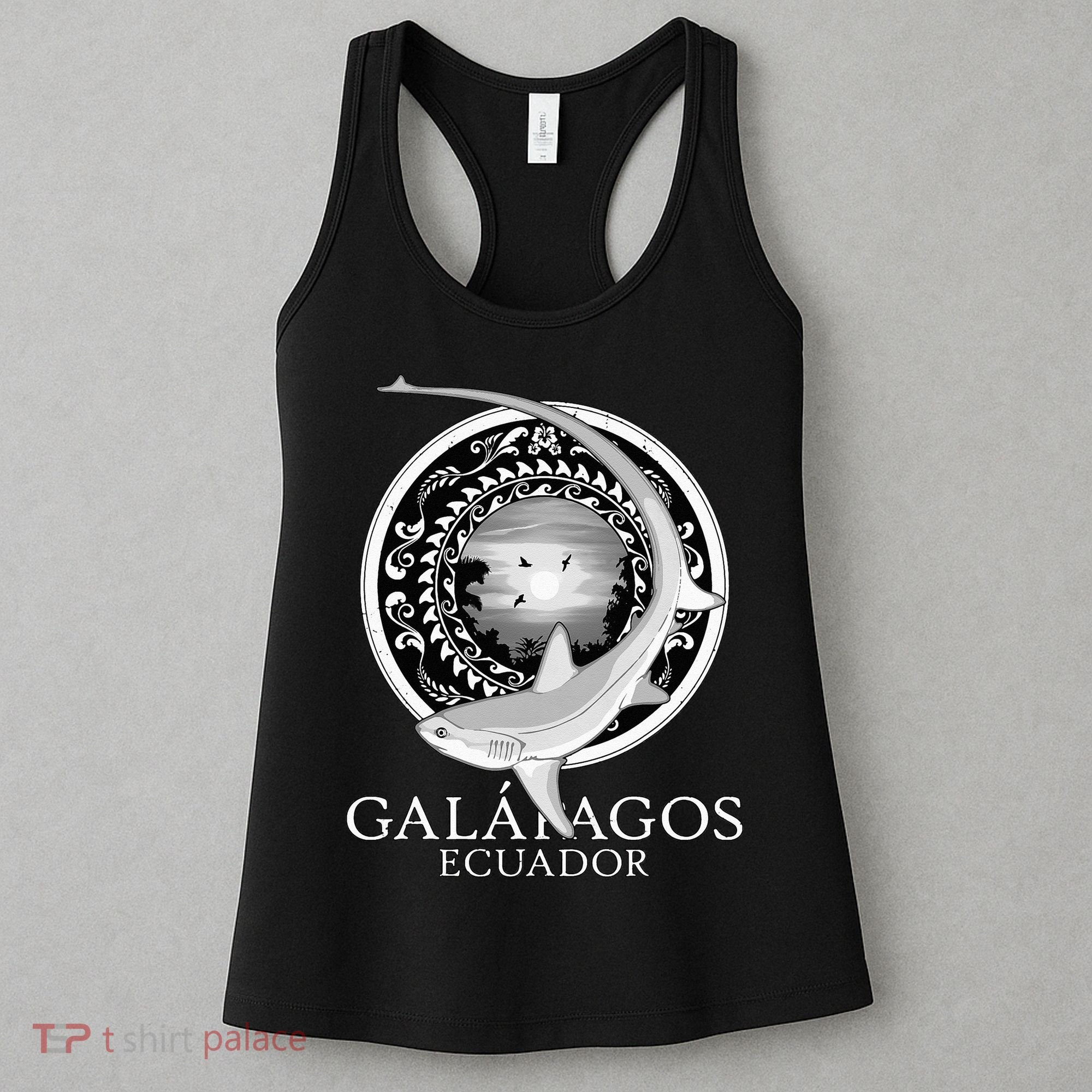 Galapagos Islands Ecuador Thresher Shark Women's Tank Top