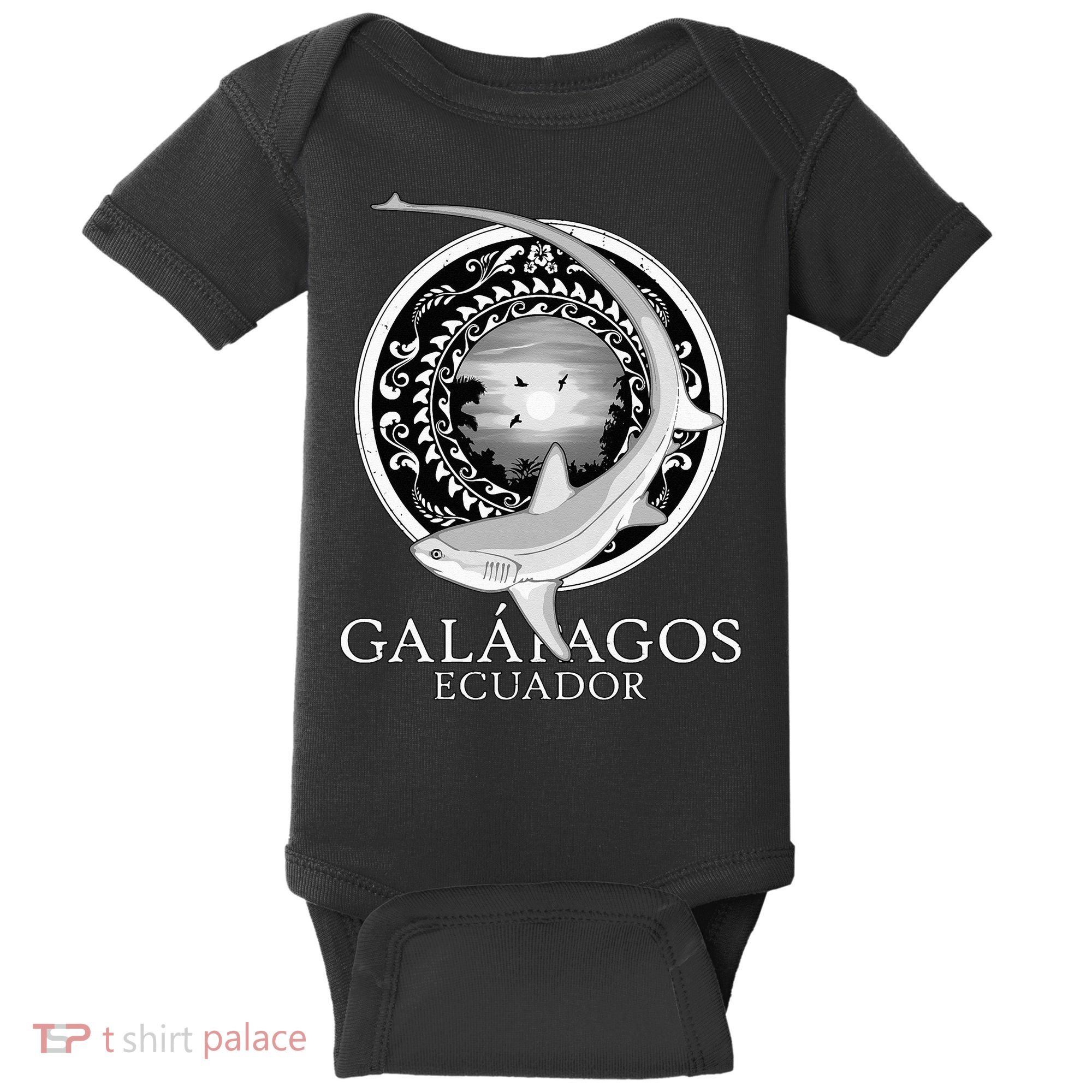 Galapagos Islands Ecuador Thresher Shark Baby Bodysuit