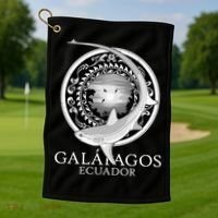 Galapagos Islands Ecuador Thresher Shark Golf Towel thumb 1