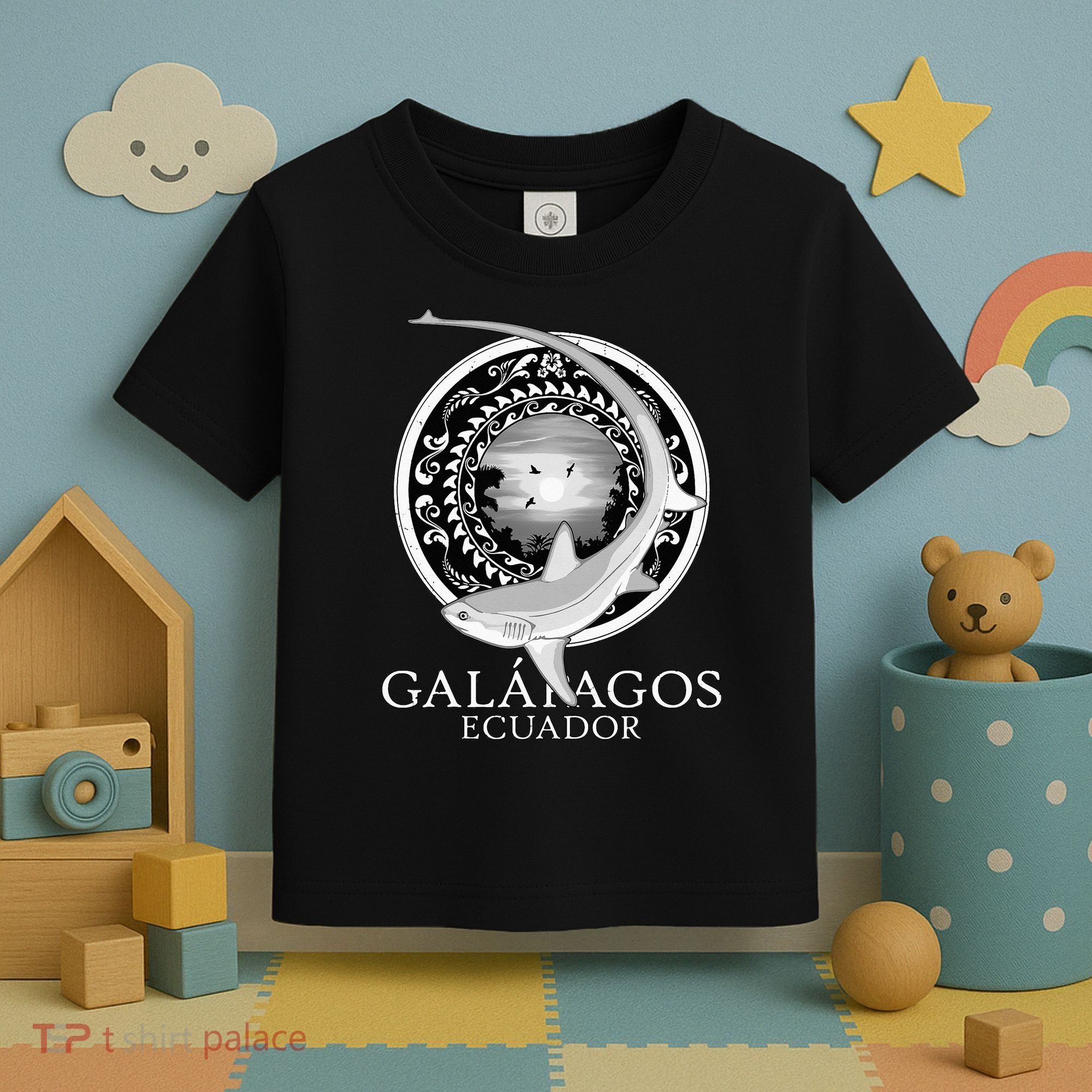 Galapagos Islands Ecuador Thresher Shark Toddler T-Shirt