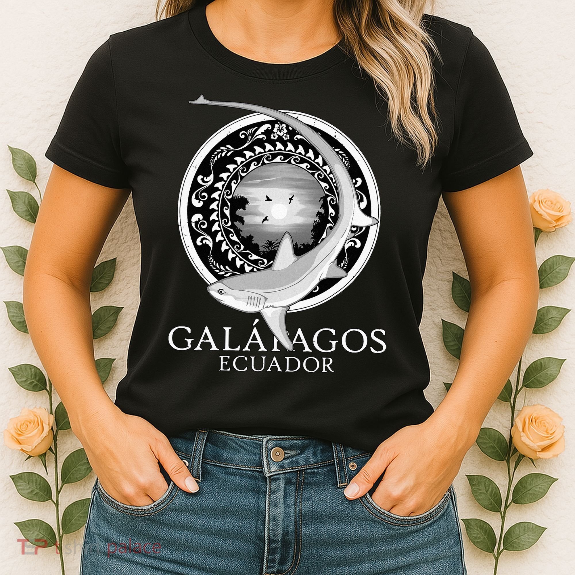 Galapagos Islands Ecuador Thresher Shark Women's T-Shirt