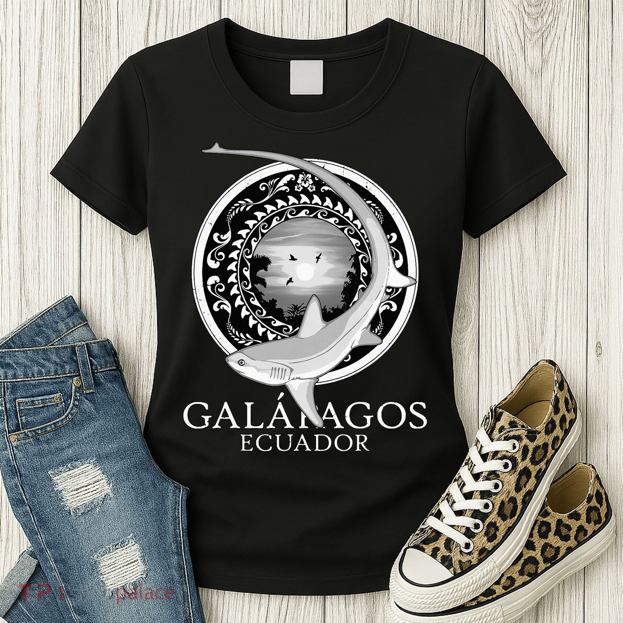 Galapagos Islands Ecuador Thresher Shark Women's T-Shirt