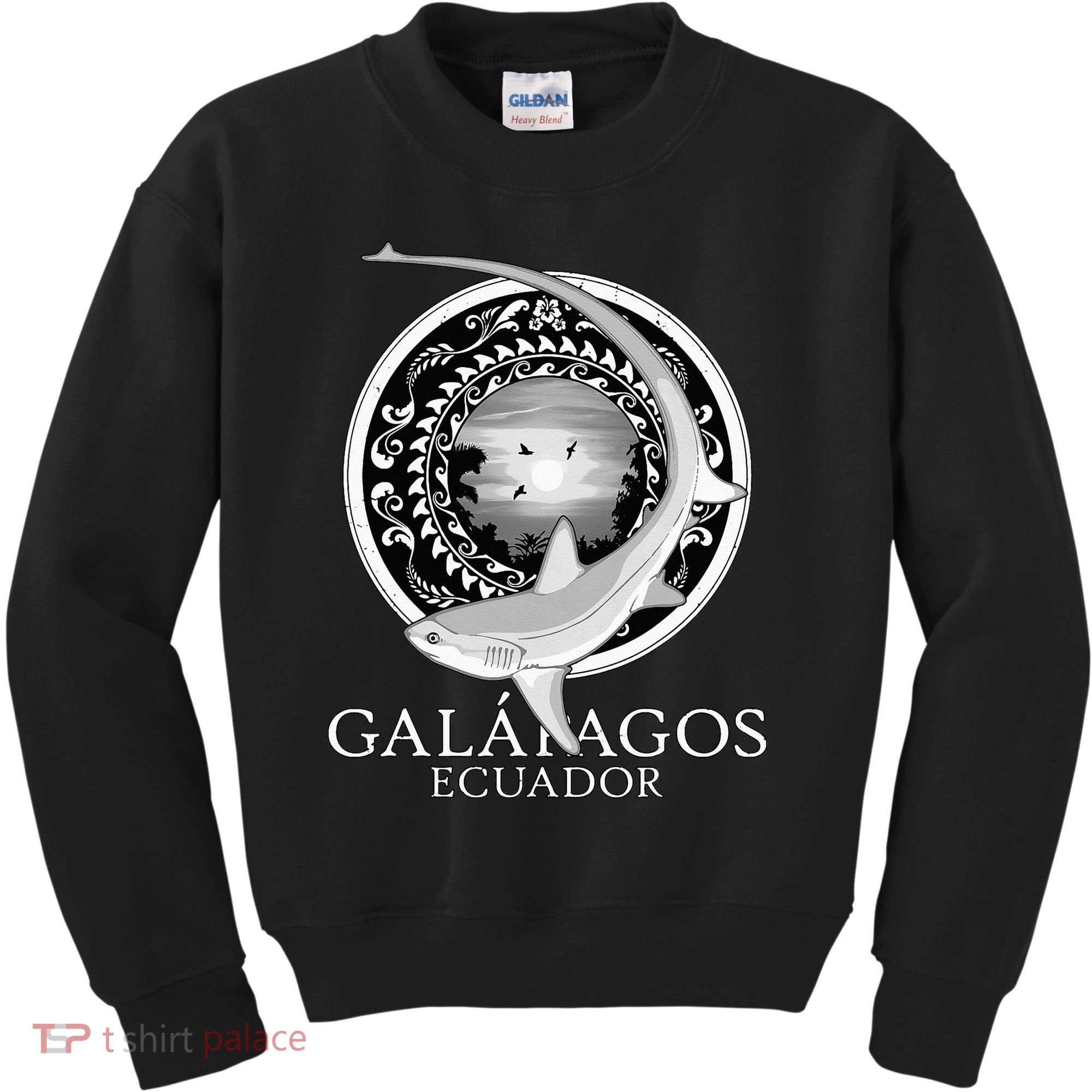 Galapagos Islands Ecuador Thresher Shark Kids Sweatshirt