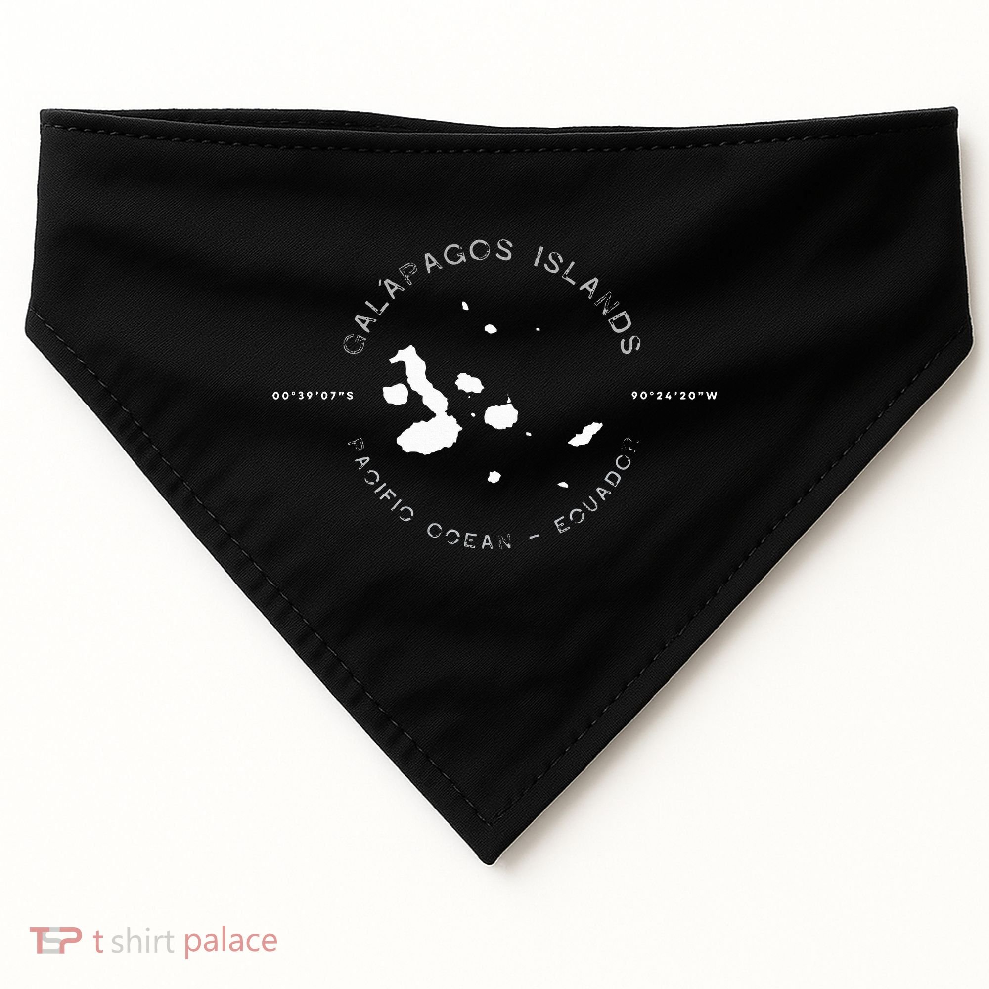 Galapagos Islands Ecuador Graphic USA-Made Doggie Bandana