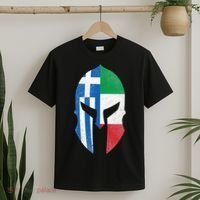 Greece Italy Flag Italian Greek Roots Helmet T-Shirt thumb 2