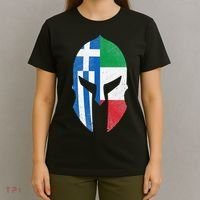 Greece Italy Flag Italian Greek Roots Helmet T-Shirt thumb 4