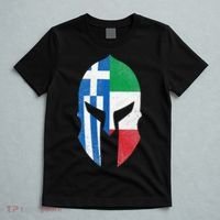 Greece Italy Flag Italian Greek Roots Helmet T-Shirt thumb 5