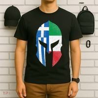 Greece Italy Flag Italian Greek Roots Helmet T-Shirt thumb 6
