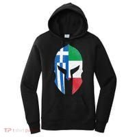 Greece Italy Flag Italian Greek Roots Helmet Women's Hoodie thumb 0