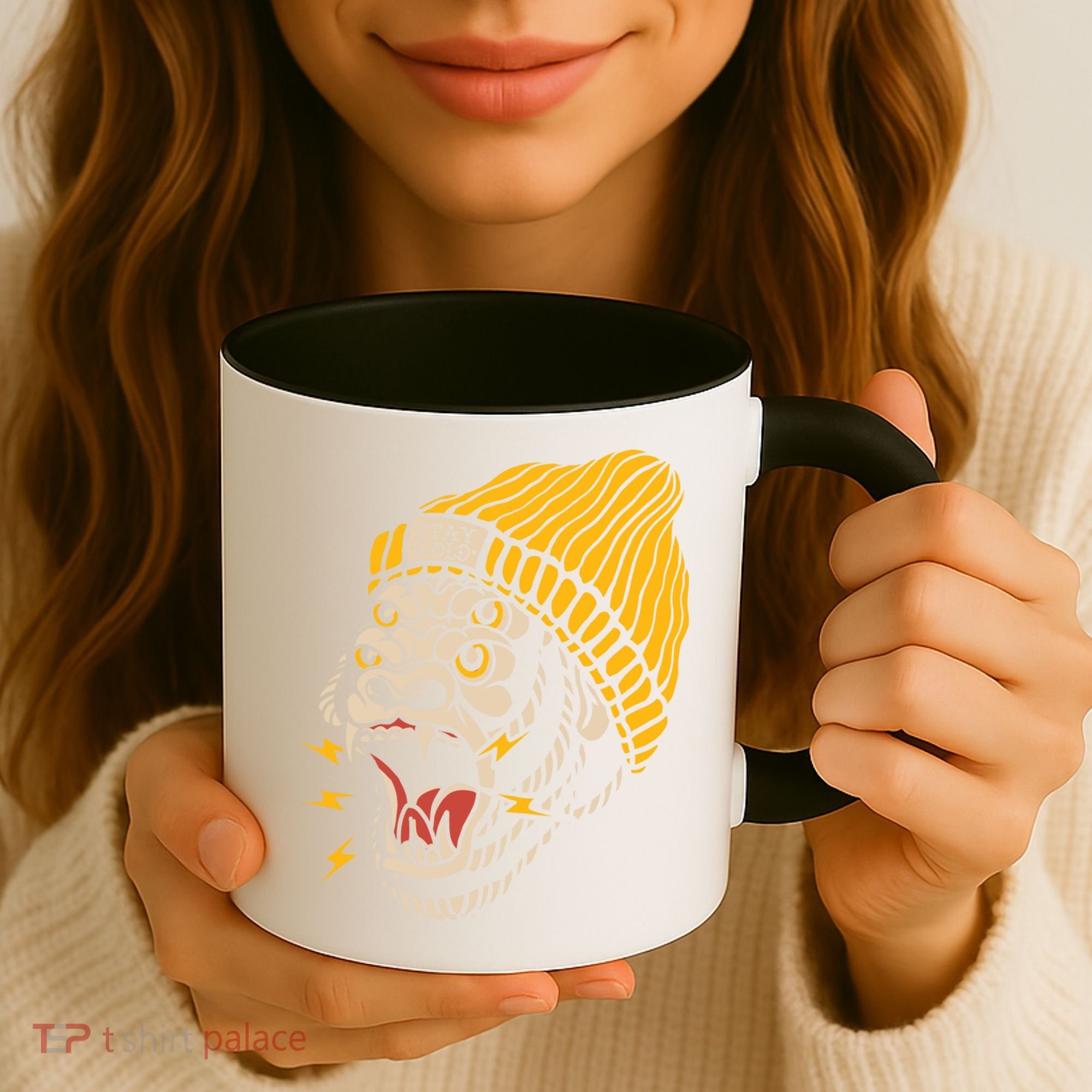 Gorilla Inked Flash Old School Ink Addict Traditional Tattoo Gift Coffee Mug
