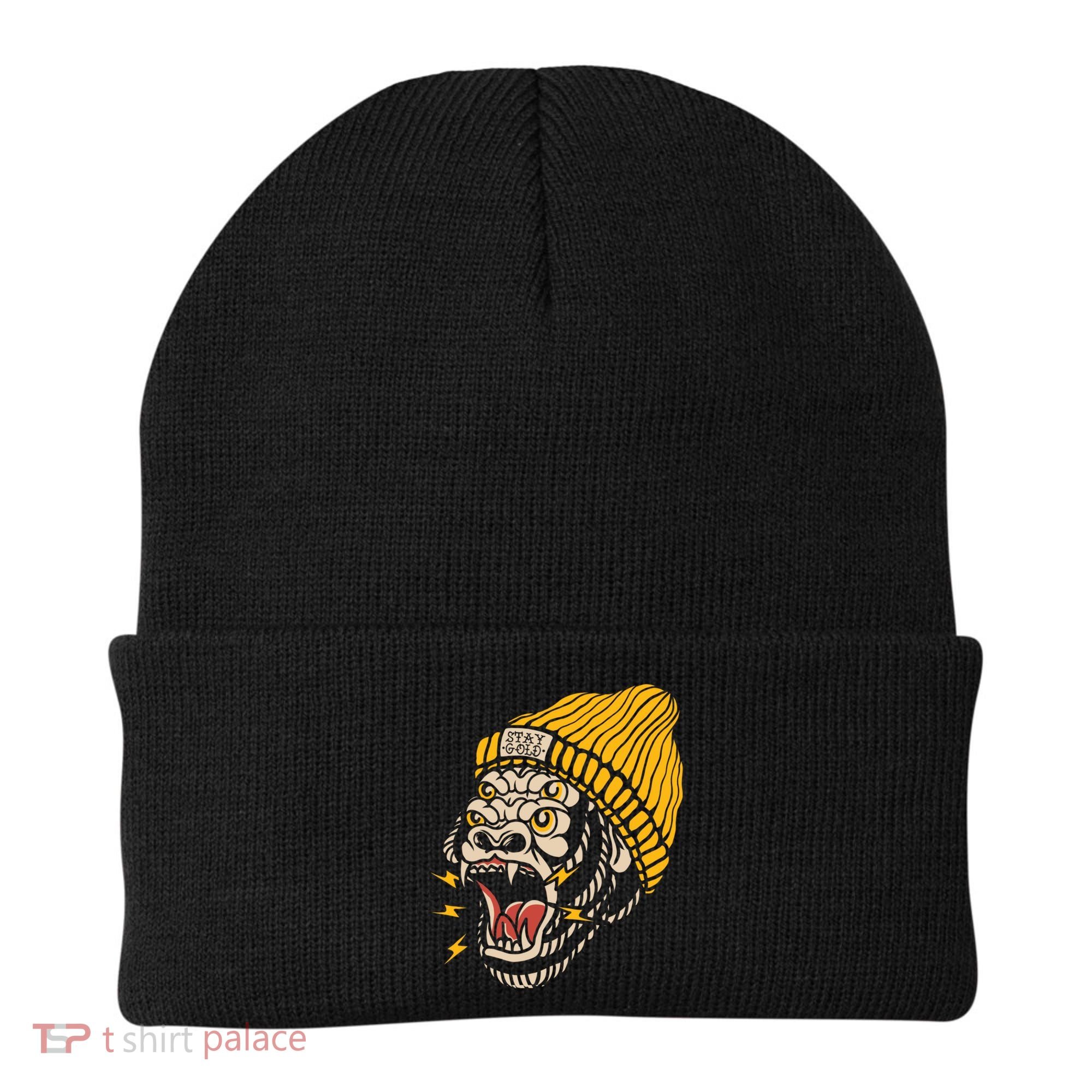 Gorilla Inked Flash Old School Ink Addict Traditional Tattoo Gift Beanie
