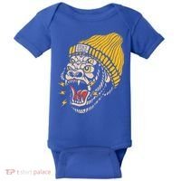 Gorilla Inked Flash Old School Ink Addict Traditional Tattoo Gift Baby Bodysuit thumb 0