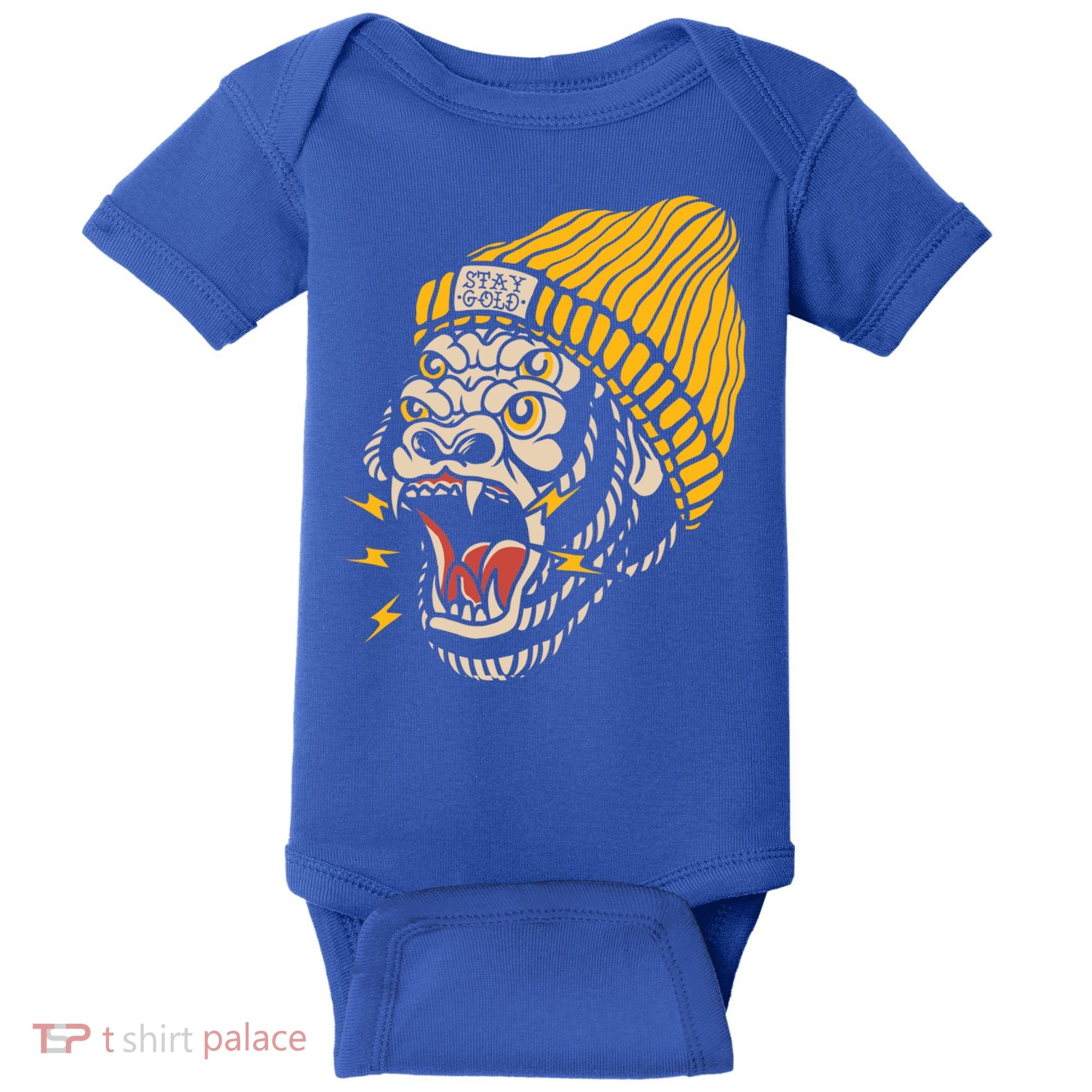 Gorilla Inked Flash Old School Ink Addict Traditional Tattoo Gift Baby Bodysuit