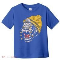 Gorilla Inked Flash Old School Ink Addict Traditional Tattoo Gift Toddler T-Shirt thumb 0