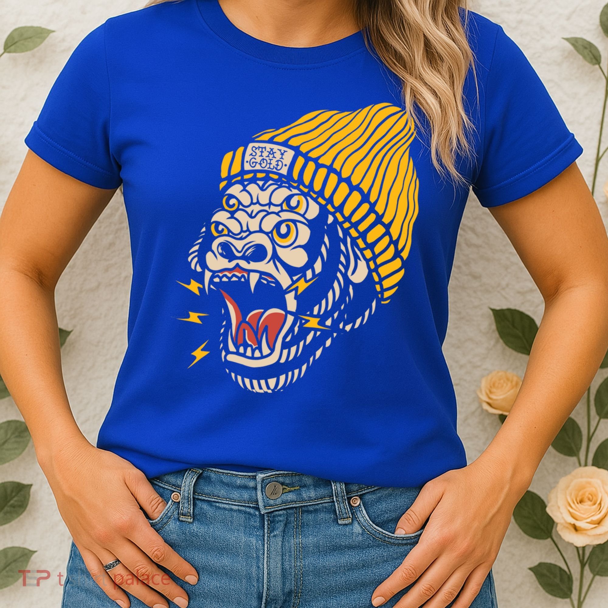 Gorilla Inked Flash Old School Ink Addict Traditional Tattoo Gift Women's T-Shirt