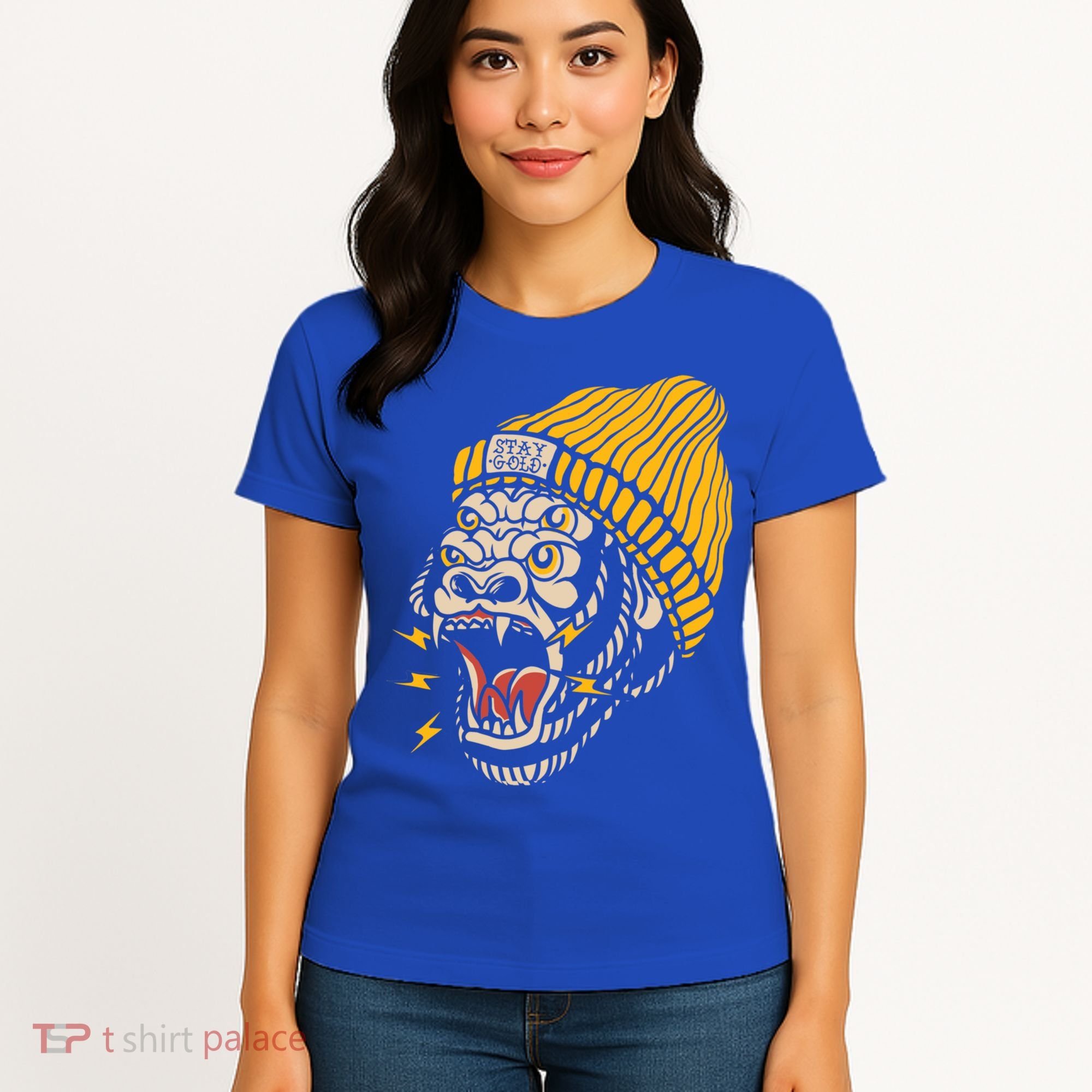 Gorilla Inked Flash Old School Ink Addict Traditional Tattoo Gift Women's T-Shirt