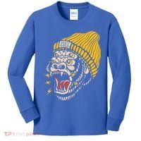 Gorilla Inked Flash Old School Ink Addict Traditional Tattoo Gift Kids Long Sleeve Shirt thumb 0