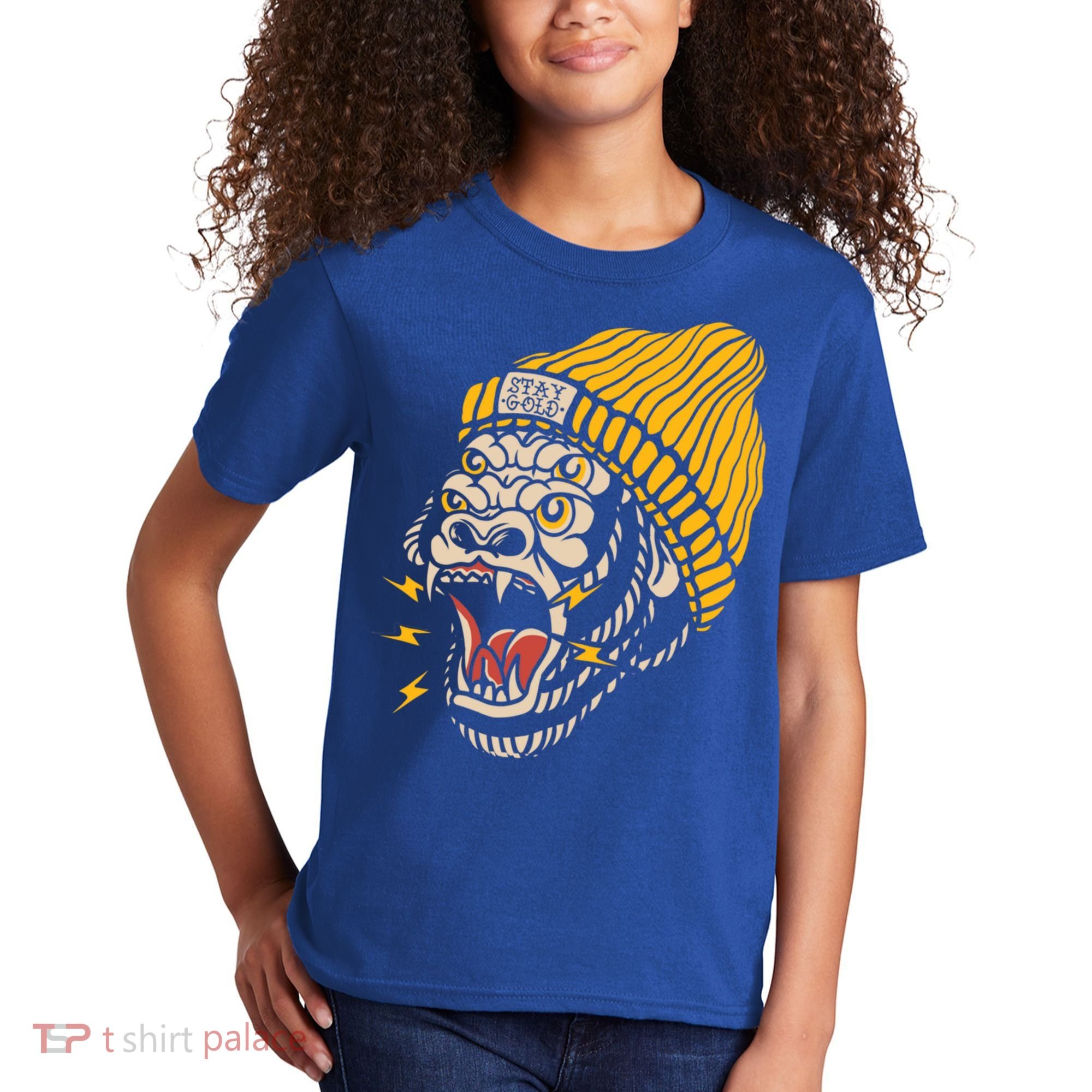Gorilla Inked Flash Old School Ink Addict Traditional Tattoo Gift Kids T-Shirt