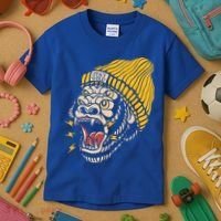 Gorilla Inked Flash Old School Ink Addict Traditional Tattoo Gift Kids T-Shirt thumb 3