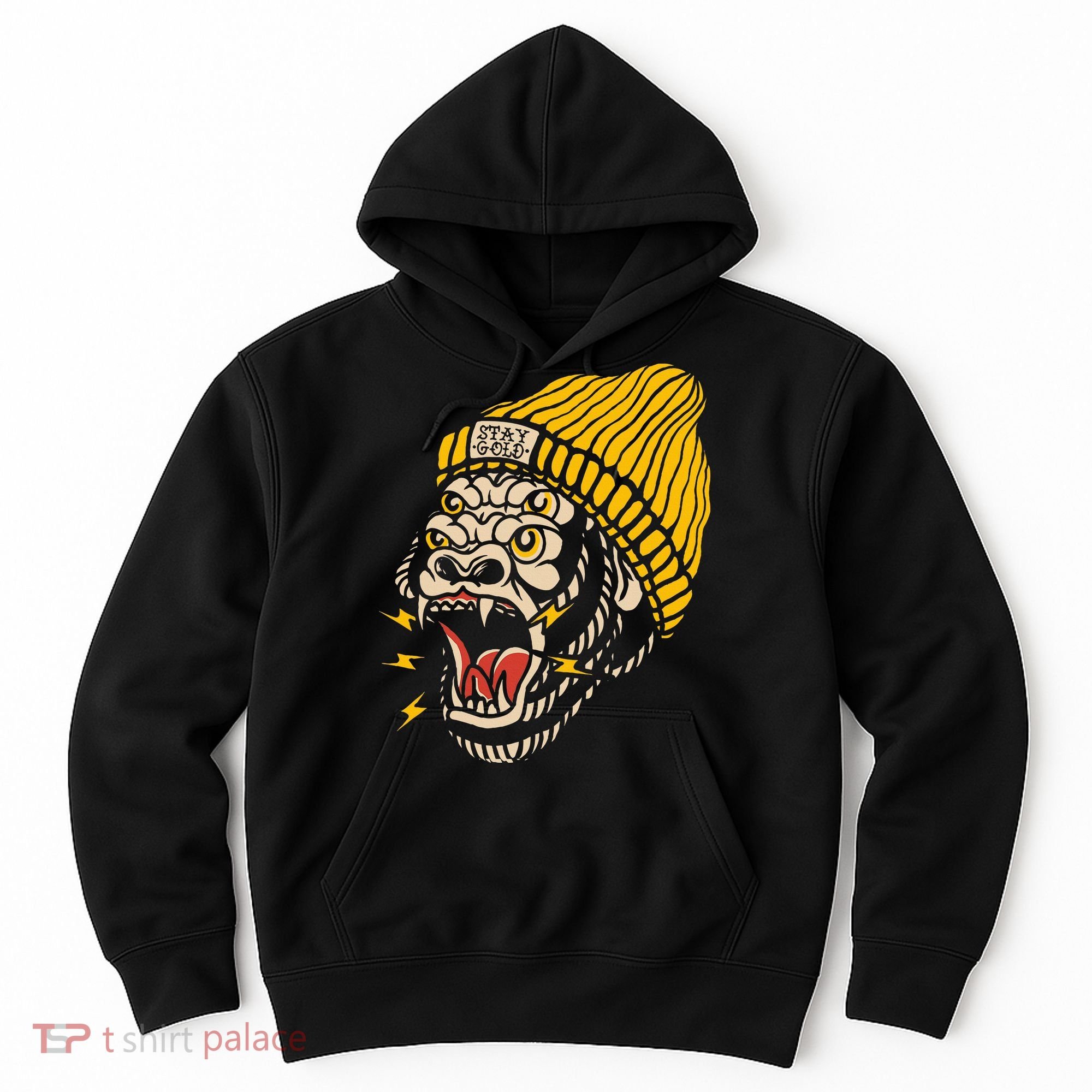 Gorilla Inked Flash Old School Ink Addict Traditional Tattoo Hoodie