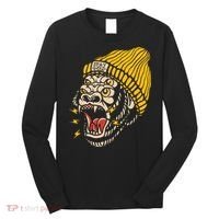 Gorilla Inked Flash Old School Ink Addict Traditional Tattoo Long Sleeve Shirt thumb 0
