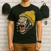 Gorilla Inked Flash Old School Ink Addict Traditional Tattoo T-Shirt thumb 6