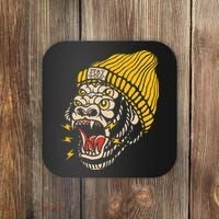 Gorilla Inked Flash Old School Ink Addict Traditional Tattoo Coaster thumb 0