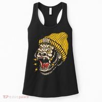 Gorilla Inked Flash Old School Ink Addict Traditional Tattoo Women's Tank Top thumb 0
