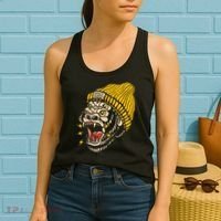Gorilla Inked Flash Old School Ink Addict Traditional Tattoo Women's Tank Top thumb 2