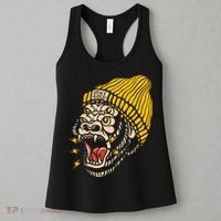 Gorilla Inked Flash Old School Ink Addict Traditional Tattoo Women's Tank Top thumb 3
