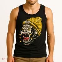 Gorilla Inked Flash Old School Ink Addict Traditional Tattoo Tank Top thumb 3