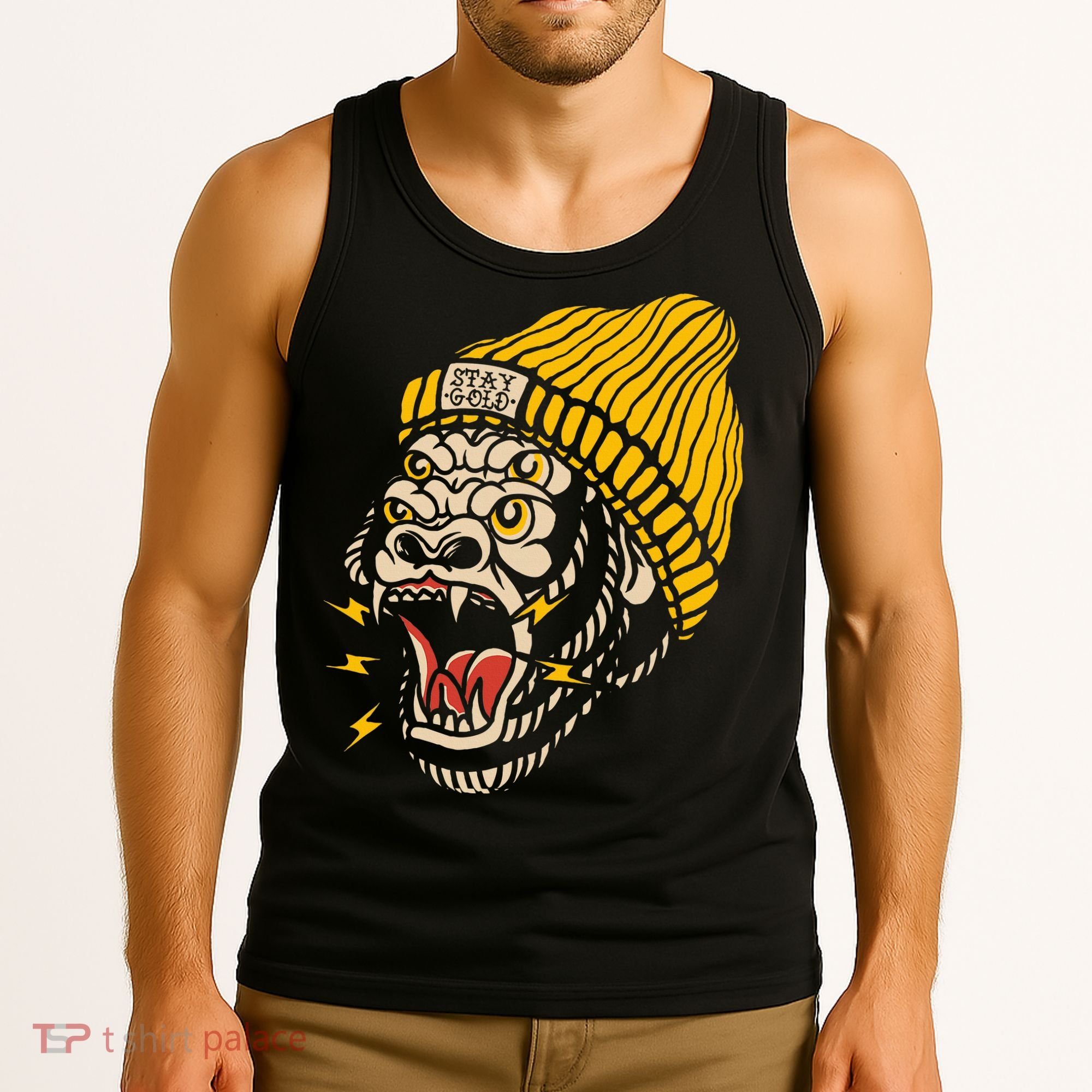 Gorilla Inked Flash Old School Ink Addict Traditional Tattoo Tank Top
