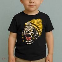 Gorilla Inked Flash Old School Ink Addict Traditional Tattoo Toddler T-Shirt thumb 2