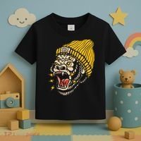 Gorilla Inked Flash Old School Ink Addict Traditional Tattoo Toddler T-Shirt thumb 3